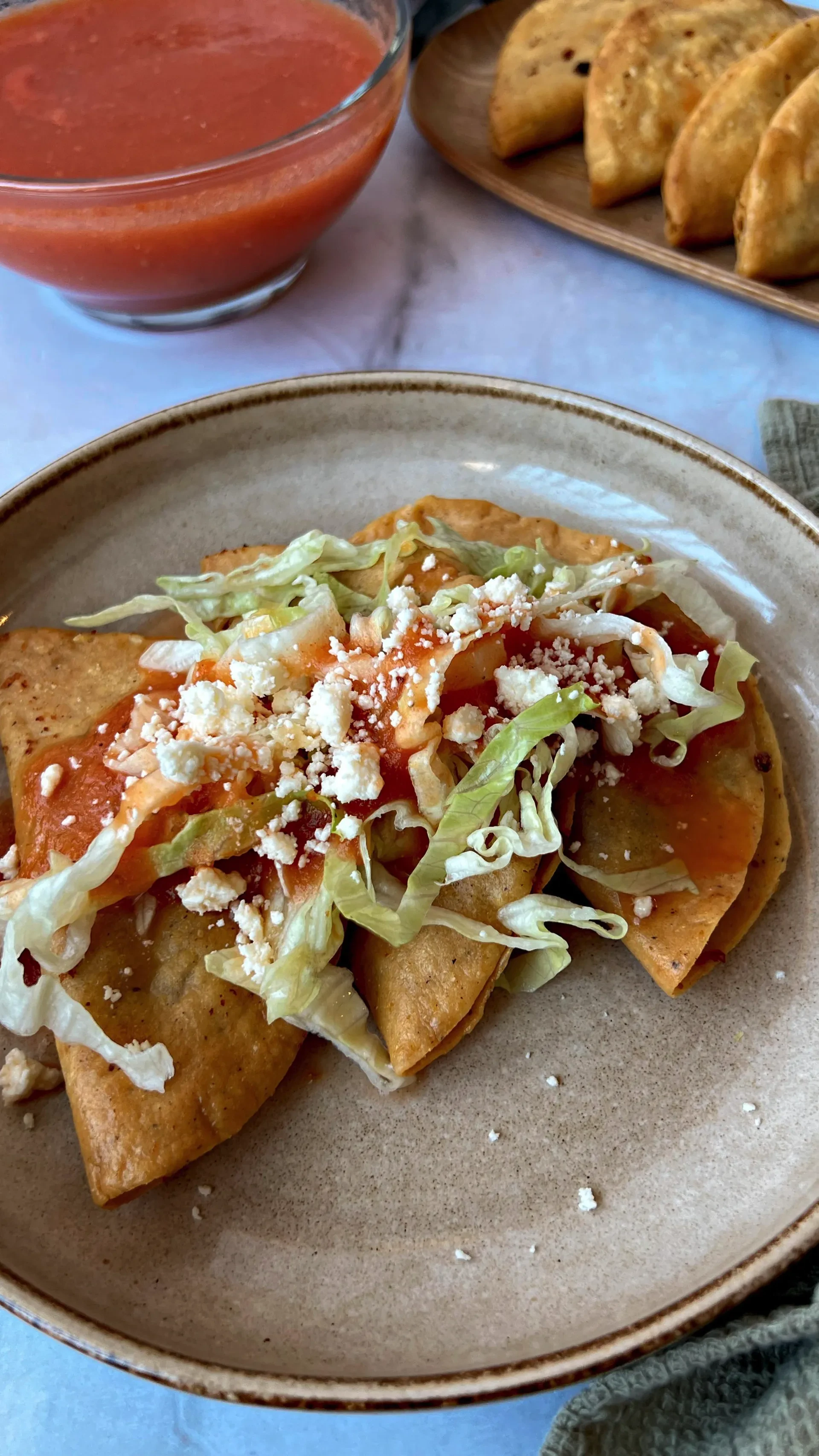 Tacos Dorados de Chorizo con Papas